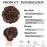 Elaine Messy Bun Hair Piece for Women, Thick Curly Hair Bun Scrunchies Synthetic Wavy Bun Hair Extensions Chignon Ponytail Updo Hairpieces (Dark Brown Tip Light Auburn -99)