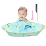 Aethland Kids Haircut Cape Hair Cutting Cape, Barber Cape Waterproof Foldable Umbrella Hair Catch Haircut Cape, Kids Hair Styling Cutting Cape (Dinosaur) n