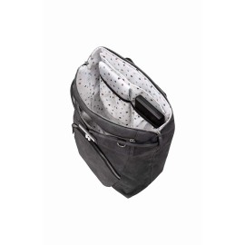 Petunia Pickle Bottom Cinch Convertible Diaper Bag Backpack for Busy Parents, Stylish, Spacious, & Secure, Fits All Essentials for Everyday Use or Travel (Midnight Leatherette)