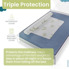 BANBALOO | Bed Bumper for Toddlers - Premium Model | XL Bed Barrier with Mattress Cover | Toddler Bed Bumper | Easy Setup and Quick Installation | Queen, King, Twin, Full-Size Bed | Foam
