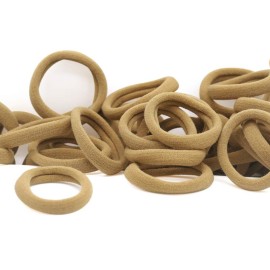 100 Pack Elastic Hair Ties for Women, Seamless Cotton Hair Bands, Ponytail Holders, Stretch Headband, Scrunchies Hair Accessories No Damage for Thick Hair