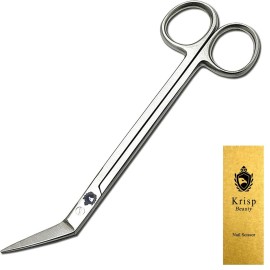 Long Handle Toenail Scissors - 6 Long Handled Nail Clippers for Seniors Podiatrist Manicure Pedicure Podiatry for Elderly Men Women Ingrown Toe Nails Fingernail Cuticle Trimmer Cutter Stainless Steel