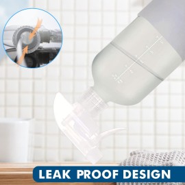 Frosted Glass Spray Bottles with Silicone Sleeve,16oz Refillable Spray Bottle with Mist and Stream Settings for Bath, Beauty, Hair, Plants, Pets (2Pack/Gray)