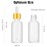 PrettyCare Eye Dropper Bottle 1 oz (24 Pack Frost Glass Bottles 30ml with White and Gold Caps, 48 Labels, Funnel & Measured Pipettes) Empty Tincture Bottles for Essential Oils, Perfume