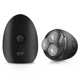 Pop Sonic Moon Shaver (Black) - Face & Body Shavers for Men & Women - 3 Floating Rotary Heads Face Shaver w/Removable Cap - Long Lasting Lithium-ion Battery Portable Electric Shaver & Leg Shaver Pop Sonic Moon Shaver (Black) - Face & Body Shavers for Men & Women - 3 Floating Rotary Heads Face Shaver w/Removable Cap - Long Lasting Lithium-ion Battery Portable Electric Shaver & Leg Shaver