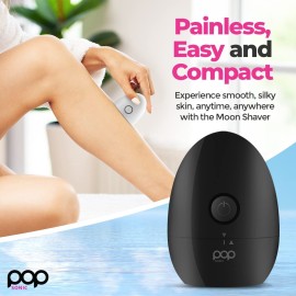 Pop Sonic Moon Shaver (Black) - Face & Body Shavers for Men & Women - 3 Floating Rotary Heads Face Shaver w/Removable Cap - Long Lasting Lithium-ion Battery Portable Electric Shaver & Leg Shaver Pop Sonic Moon Shaver (Black) - Face & Body Shavers for Men & Women - 3 Floating Rotary Heads Face Shaver w/Removable Cap - Long Lasting Lithium-ion Battery Portable Electric Shaver & Leg Shaver