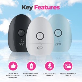 Pop Sonic Moon Shaver (Black) - Face & Body Shavers for Men & Women - 3 Floating Rotary Heads Face Shaver w/Removable Cap - Long Lasting Lithium-ion Battery Portable Electric Shaver & Leg Shaver Pop Sonic Moon Shaver (Black) - Face & Body Shavers for Men & Women - 3 Floating Rotary Heads Face Shaver w/Removable Cap - Long Lasting Lithium-ion Battery Portable Electric Shaver & Leg Shaver