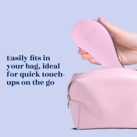 Crave Naturals Biggie Glide Thru Hair Brush - Detangler Brush for Curly, Straight, Wet or Dry Hair - Gentle Detangling Brushes for Adults, Kids, Toddlers - Hair Accessories for Women, 8.4x3.4 - Pink