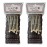 ALAZCO 14 pc Vintage Style Hair Roller Medium BRUSH ROLLERS & PINS Mesh Hair Curlers With Bristles 2.5x 3/4, with Flexible Locking Pins