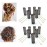 ALAZCO 14 pc Vintage Style Hair Roller Medium BRUSH ROLLERS & PINS Mesh Hair Curlers With Bristles 2.5x 3/4, with Flexible Locking Pins