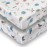 Crib Sheets Neutral - Fitted Baby Crib Sheets Bed for Girl Boy - 2 Pack Standard & Toddler Mattress (Farm Animals) - Buttery Soft Organic Cotton Blend