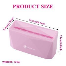 Pretty memory Lash Tweezer Holder 6 Holes Tweezer Holder for Eyelash Extensions Tweezer Stand Display Storage Eyelashes Extension Supplies Lash Accessories Tools, Pink