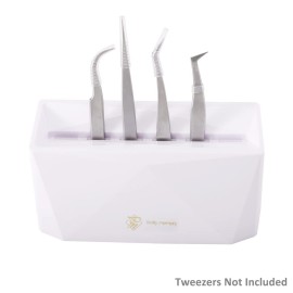 Pretty memory Lash Extension Supplies Tweezer Holder 6 PCS Tweezers Shelf Holder Eyelash Extension Supplies Display Organizer Storage Makeup Accessories Tools, White Pretty memory Lash Extension Supplies Tweezer Holder 6 PCS Tweezers Shelf Holder Eyelash Extension Supplies Display Organizer Storage Makeup Accessories Tools, White