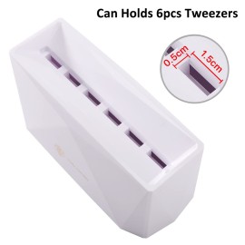 Pretty memory Lash Extension Supplies Tweezer Holder 6 PCS Tweezers Shelf Holder Eyelash Extension Supplies Display Organizer Storage Makeup Accessories Tools, White Pretty memory Lash Extension Supplies Tweezer Holder 6 PCS Tweezers Shelf Holder Eyelash Extension Supplies Display Organizer Storage Makeup Accessories Tools, White
