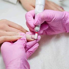 Feecy Nail Drill Bits Set Ceramic for Acrylic Nails Gel Polish Professional, 3/32 Inch Efile Nail Drill Bits Kit for Cuticle Safety Barrel Nail Art Tools with Holder, 10pcs (S10-C)