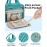 BAGSMART Toiletry Bag Hanging Travel Makeup Organizer with TSA Approved Transparent Cosmetic Bag Makeup Bag for Full Sized Toiletries, Large-Blue