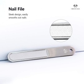 Toenail Clippers Set, Nail Clippers for Thick Hard Nails, Professional Podiatrist Heavy Duty Toe Nail Clipper and Nail File for Men and Adults, Seniors - Super Sharp Surgical Stainless Steel (Black)