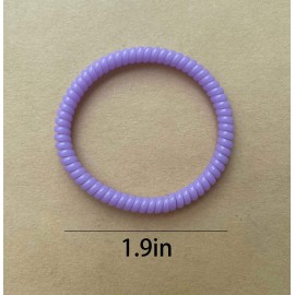 Spiral Hair Ties 100 Pcs, No Crease Hair Ties,Phone Cord Hair Ties, Colorful Elastic Coil Hair Ties for Women Girls