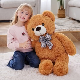 IKASA Giant Teddy Bear Plush Toy Stuffed Animals (Brown, 30 inches)