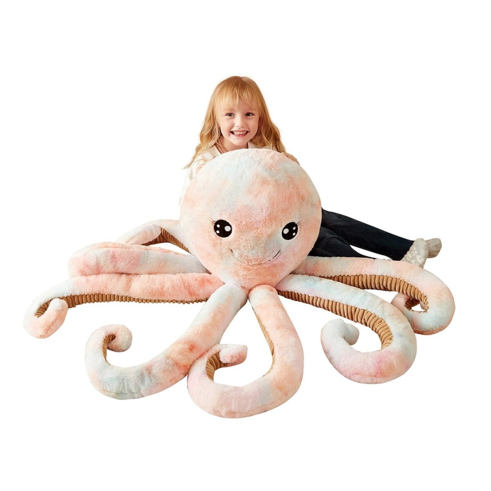 IKASA Giant Octopus Stuffed Animal Jumbo Plush Toy,30 Soft Toys Large Cute Huge Kawaii Fluffy Big Size Fat Oversized Plushie,Gifts for Kids