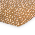 Lulujo Muslin Crib Sheets - Fitted Crib Mattress Sheets for Boys and Girls - 28x 52, 1 Pack (Mudcloth)