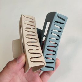 Nalodu Hair Claw Clips Large Square 4 Inch Matte No Slip Big Rectangle Jaw Clip Clamp for Thick Hair Women, 3 Pack Nalodu Hair Claw Clips Large Square 4 Inch Matte No Slip Big Rectangle Jaw Clip Clamp for Thick Hair Women, 3 Pack