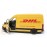 KiNSMART - Mercedes-Benz Sprinter UPS Edition Cargo Van 1:48 O Scale 5 Die Cast Metal Model Toy Van, Pull-Back Action (DHL)