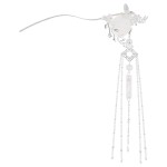 Lurrose Chinese Hair Sticks Rhinestone Flower Hair Chopsticks Vintage Tassel Hair Pin Chignon Pin for Women Girls