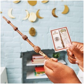 Wizarding World Harry Potter, 12-inch Spellbinding Albus Dumbledore Magic Wand with Spell Card, Easter Basket Gifts, Kids Toys for Ages 6 and up