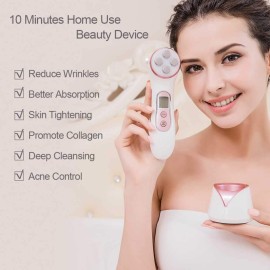 MiSMON Wrinkle Reduction Device, 5 in 1 Multifunction Facial Massager, High Frequency LED Skin Care Beauty Device, Skin Rejuvenation/Anti-Aging/Skin Tightening/Face Lifting/Face Cleansing MiSMON Wrinkle Reduction Device, 5 in 1 Multifunction Facial Massager, High Frequency LED Skin Care Beauty Device, Skin Rejuvenation/Anti-Aging/Skin Tightening/Face Lifting/Face Cleansing