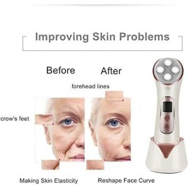 MiSMON Wrinkle Reduction Device, 5 in 1 Multifunction Facial Massager, High Frequency LED Skin Care Beauty Device, Skin Rejuvenation/Anti-Aging/Skin Tightening/Face Lifting/Face Cleansing MiSMON Wrinkle Reduction Device, 5 in 1 Multifunction Facial Massager, High Frequency LED Skin Care Beauty Device, Skin Rejuvenation/Anti-Aging/Skin Tightening/Face Lifting/Face Cleansing