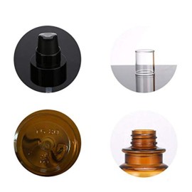 2PCS 80ML/2.7OZ Amber Plastic Empty Pump Bottles Refillable Cosmetic Remover Oil Container Makeup Sample Case Storage Reusable Facial Care Vessel Emulsion Dispenser for Emulsion Essence Body Wash