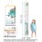 SUJAYU Growth Chart for Kids, Canvas Height Chart Ruler Removable Wood Hanging Wall Ruler Measurement Chart for Home Decoration (Dinosaur)