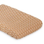 Lulujo Muslin Change Pad Cover - Fitted Changing Pad Cover for Boys and Girls -32x17, 1 Pack (Mudcloth)