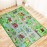 Capslpad Kids Educational Play Rug - 6.6\' x 5\' Traffic Road Car Mat Learning Play Game Area Rug for Playroom, Living Room, Nursery Room Decor