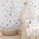 Runtoo Polka Dot Wall Decals for Girls Bedroom Colorful Boho Modern Wall Art Stickers Kids Nursery Decor 117 Pcs