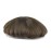 Toupee for Men Thin Skin Ash Brown 3 PU Injection Human Hair Unit System Replacement in Stock (9 * 7inch)