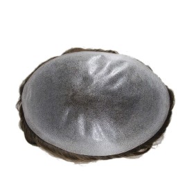 Toupee for Men Thin Skin Ash Brown 3 PU Injection Human Hair Unit System Replacement in Stock (9 * 7inch) Toupee for Men Thin Skin Ash Brown 3 PU Injection Human Hair Unit System Replacement in Stock (9 * 7inch)