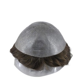Toupee for Men Thin Skin Ash Brown 3 PU Injection Human Hair Unit System Replacement in Stock (9 * 7inch) Toupee for Men Thin Skin Ash Brown 3 PU Injection Human Hair Unit System Replacement in Stock (9 * 7inch)