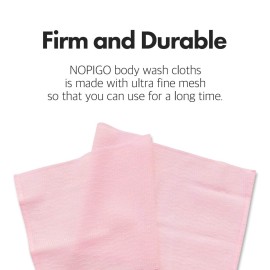 Premium Exfoliating Washcloth Towel(3 Color) Korean Loofah Bath Sponge Long Back Scrubber African Bath Sponge African Long Net for Shower/It Becomes Softer as You use.by NOPIGO