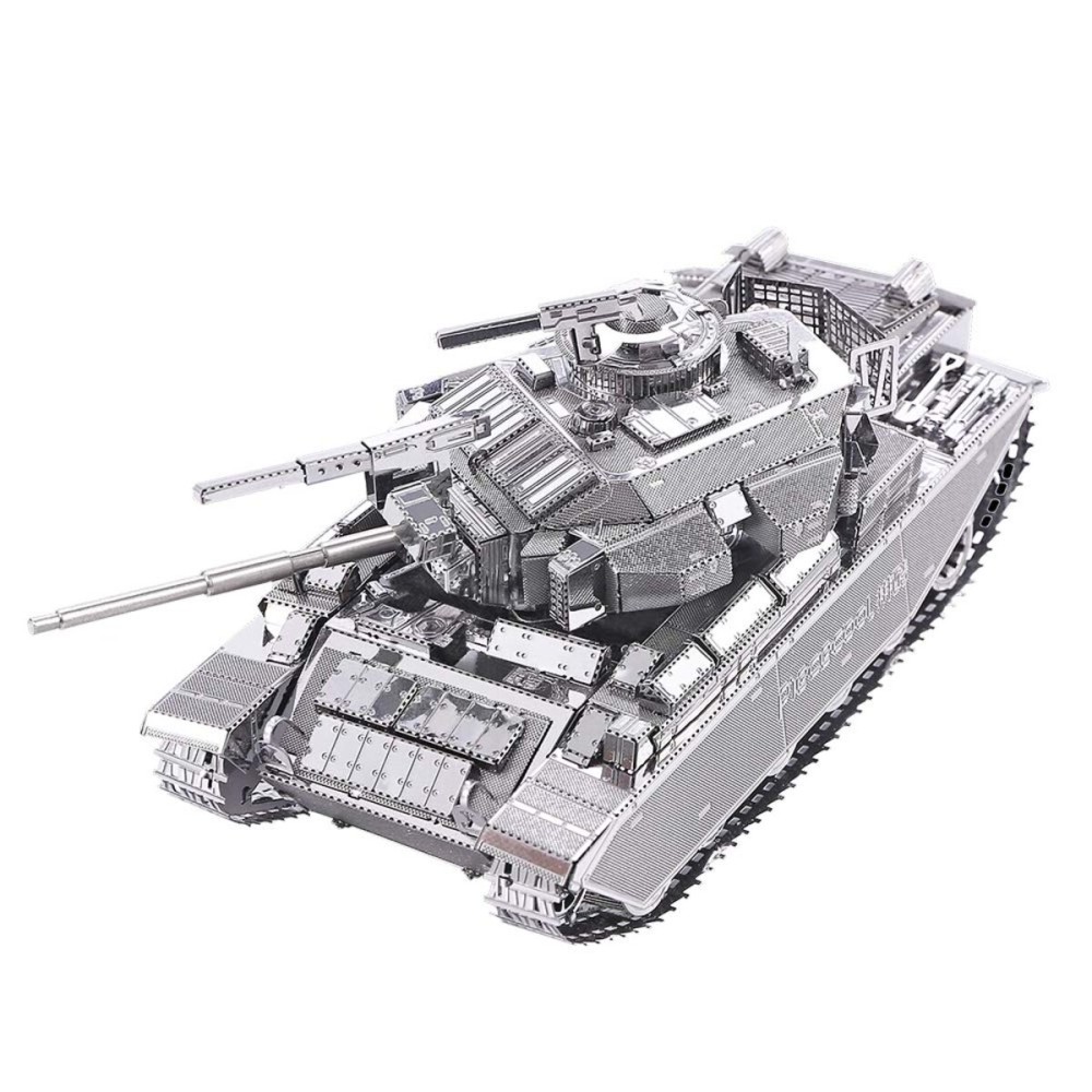 Piececool 3D Puzzles for Adults Metal Tank Model Kits-Centurion Afv Tank DIY 3D Metal Model Building Blocks Brain Teaser Puzzle Stress Relief Toys, Great Birthday Gifts-172 Pcs