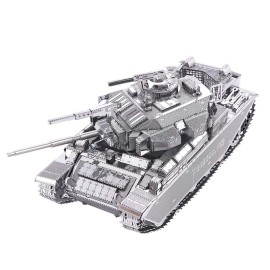 Piececool 3D Puzzles for Adults Metal Tank Model Kits-Centurion Afv Tank DIY 3D Metal Model Building Blocks Brain Teaser Puzzle Stress Relief Toys, Great Birthday Gifts-172 Pcs