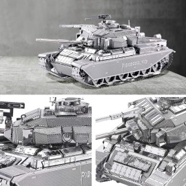Piececool 3D Puzzles for Adults Metal Tank Model Kits-Centurion Afv Tank DIY 3D Metal Model Building Blocks Brain Teaser Puzzle Stress Relief Toys, Great Birthday Gifts-172 Pcs