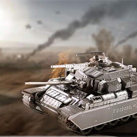 Piececool 3D Puzzles for Adults Metal Tank Model Kits-Centurion Afv Tank DIY 3D Metal Model Building Blocks Brain Teaser Puzzle Stress Relief Toys, Great Birthday Gifts-172 Pcs