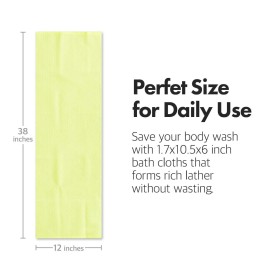 Premium Exfoliating Washcloth Towel(4 Color) Korean Loofah Bath Sponge Long Back Scrubber African Bath Sponge African Long Net for Shower/It Becomes Softer as You use.by NOPIGO