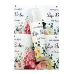 ZZYBIA Homemade Skincare Products Adhesive Labels Stickers for Lip Balm Container Tubes 20pcs (Graceful Floral)