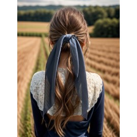 Pack of 2 Knotted Bow Hair Scrunchies Elastic Hair Scarf Black Hair Ties Bands Satin Hair Ribbon Scrunchy Red Ponytail Holder for Women and Girls (Black) Pack of 2 Knotted Bow Hair Scrunchies Elastic Hair Scarf Black Hair Ties Bands Satin Hair Ribbon Scrunchy Red Ponytail Holder for Women and Girls (Black)