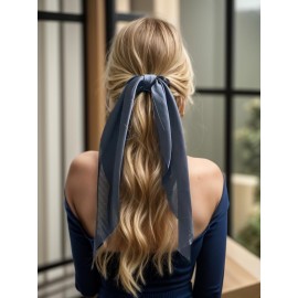 Pack of 2 Knotted Bow Hair Scrunchies Elastic Hair Scarf Black Hair Ties Bands Satin Hair Ribbon Scrunchy Red Ponytail Holder for Women and Girls (Black) Pack of 2 Knotted Bow Hair Scrunchies Elastic Hair Scarf Black Hair Ties Bands Satin Hair Ribbon Scrunchy Red Ponytail Holder for Women and Girls (Black)