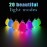 LED POI Balls Fiber Optic Lights USB Rechargeable 20 Vibrant Color Light Modes and Flashing Patterns Soft Spinning Balls Poi LED Optic Fiber Light Poi and More