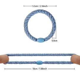 Hair Ties for Girls Women, Funtopia 30 Pcs Elastics Hair Bands Ponytail Holders for Thick Hair, No Damage No Crease Hair Elastics